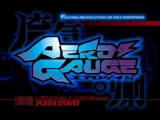 Aero Gauge title screen for Nintendo 64
